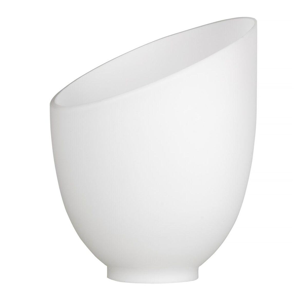 Activejet BENITA lampeskærm - hvid glas, 26 × 12 × 12,5 cm