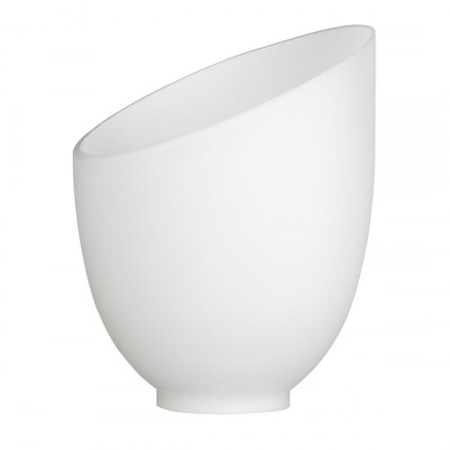 Activejet Nikita lampeskærm - hvid glas, 26 × 12 × 12,5 cm