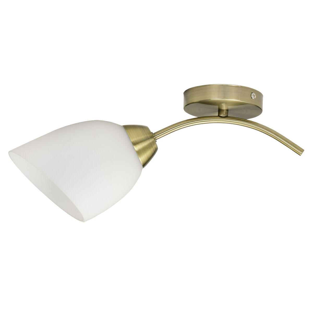 Væglampe Activejet Hvid Gylden Metal Glas 40 W 40 x 12 x 20 cm