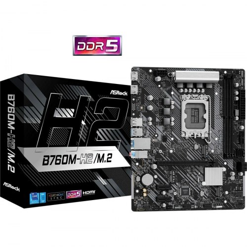 Bundkort ASRock B760M-H2/M.2 - LGA 1700, Intel B760, mATX