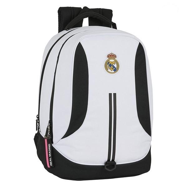 Skoletaske Real Madrid C.F. Hvid Sort