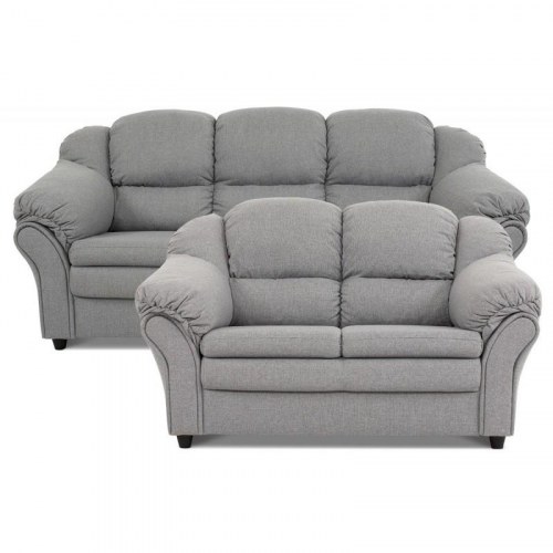 Elias 2+3 pers Sofasæt Lysegrå stof