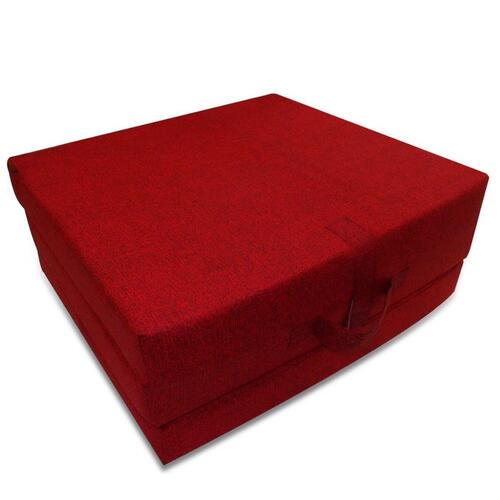 Foldeskummadras 190 x 70 x 9 cm rød