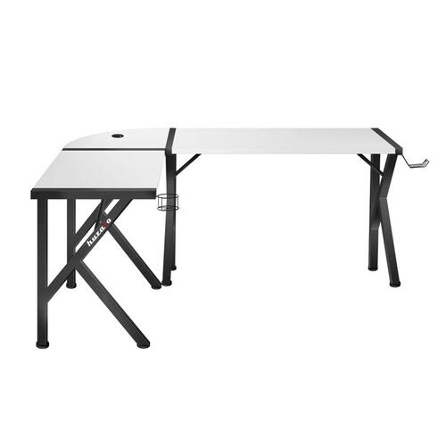 Skrivebord Huzaro Hero 6.3 Hvid Sort Stål Kulfiber 154 x 74 x 117 cm