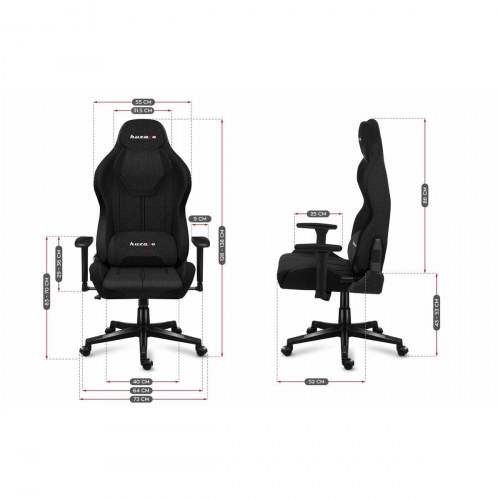 Huzaro HZ-Force 7.9 gaming-stol - Black Mesh, sort