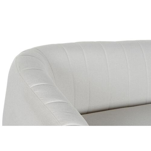 Sofa Sort Greige Skum Træ Metal Fløjl Scandi 129 x 75 x 73 cm