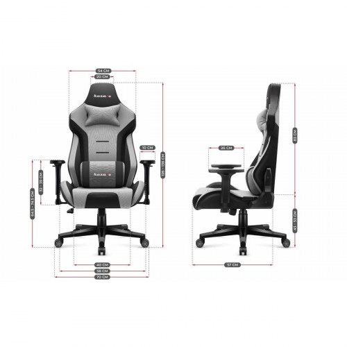 Huzaro HZ-Force 7.6 gaming-stol - Grey/Sort