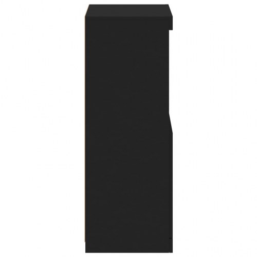 Skænk med LED-lys 41 x 37 x 100 cm sort