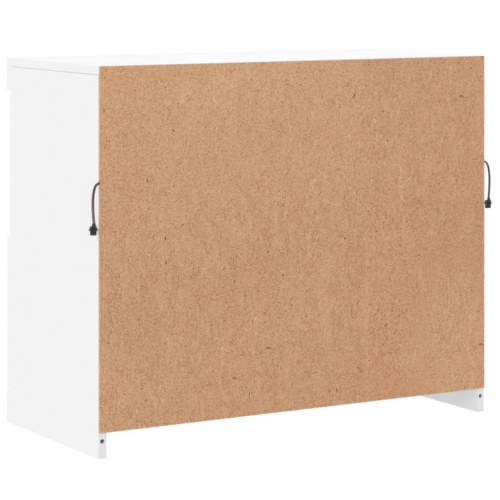 Skænk med LED-lys 81 × 37 × 67 cm - hvid