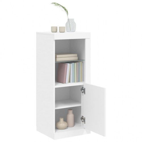 Skænk med LED-lys 41 × 37 × 100 cm - hvid