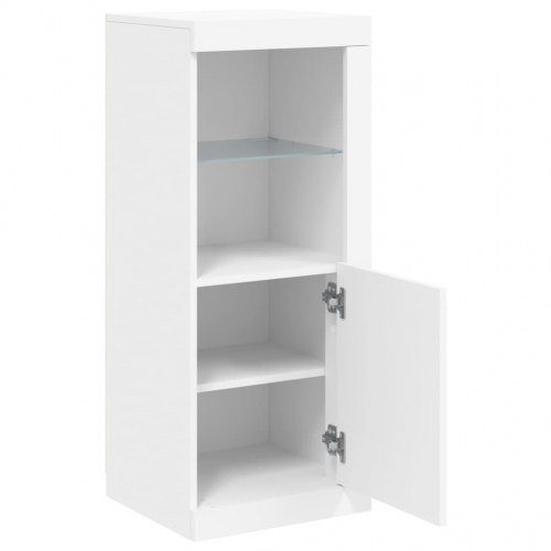 Skænk med LED-lys 41 × 37 × 100 cm - hvid