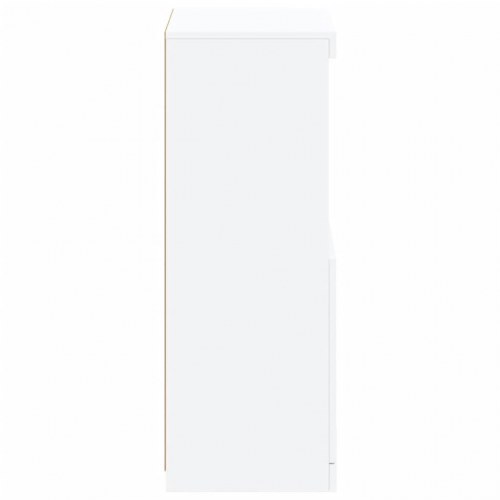 Skænk med LED-lys 41 × 37 × 100 cm - hvid