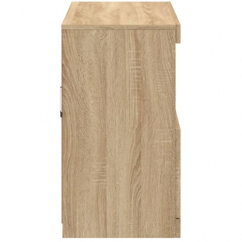 Skænk med LED-lys 81×37×67 cm - sonoma eg