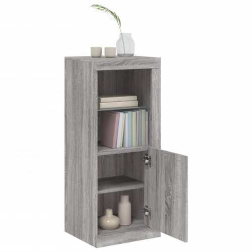 Skænk med LED-lys 41×37×100 cm - grå sonoma-eg