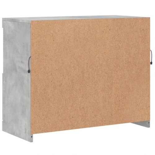 Skænk med LED-lys 81 × 37 × 67 cm - betongrå