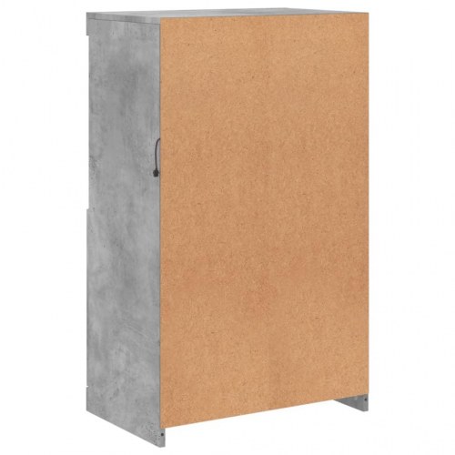 Skænk med LED-lys 60,5×37×100 cm - betongrå