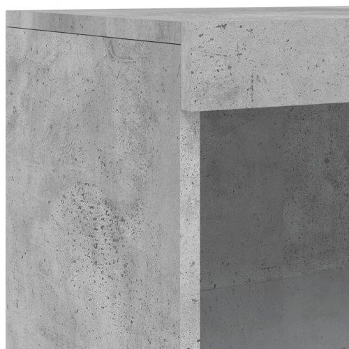 Skænk med LED-lys 60,5×37×100 cm - betongrå