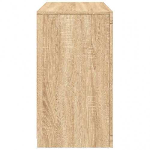Skænk med LED-lys - 60,5 × 37 × 67 cm, sonoma-eg