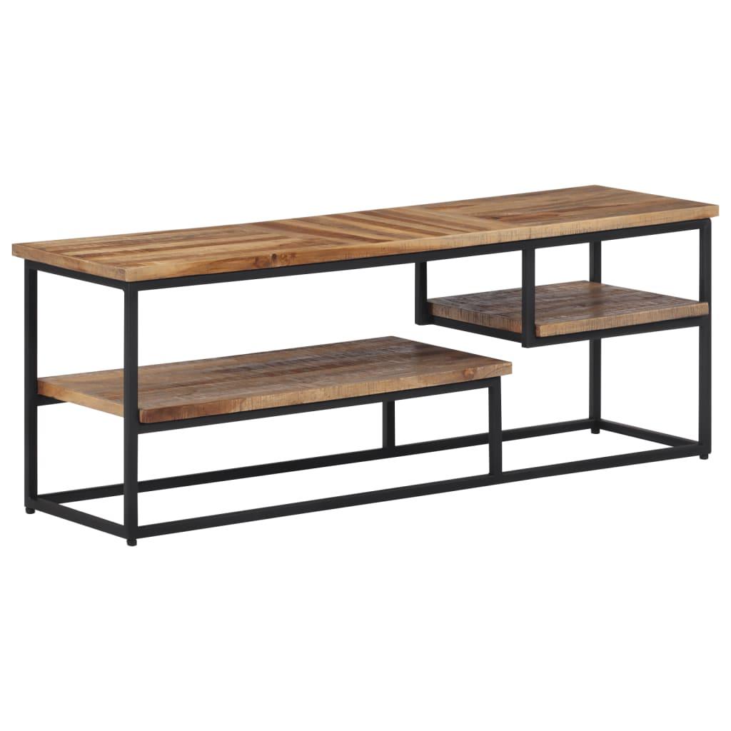 Tv Bord 110x30x39 Cm Massivt Genbrugsteak