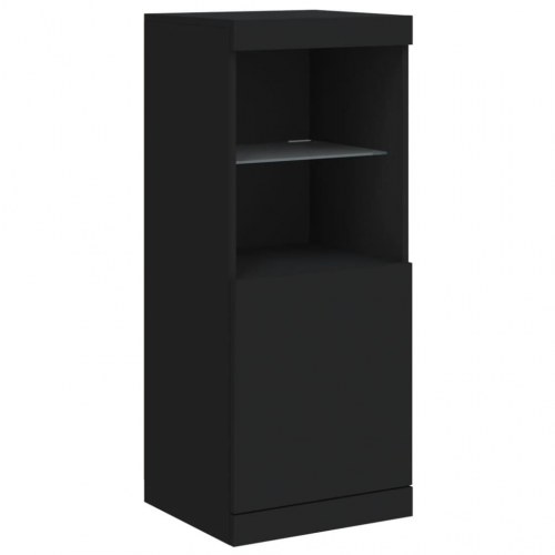 Skænk med LED-lys 41 × 37 × 100 cm - sort