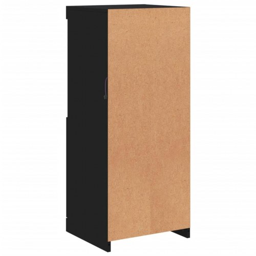 Skænk med LED-lys 41 × 37 × 100 cm - sort