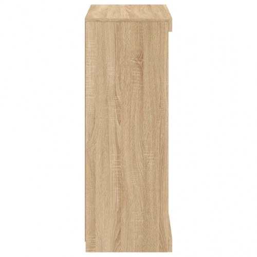 Skænk med LED-lys - 60,5×37×100 cm i sonoma-eg