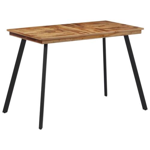 Spisebord 120x62x76 cm massivt teaktræ