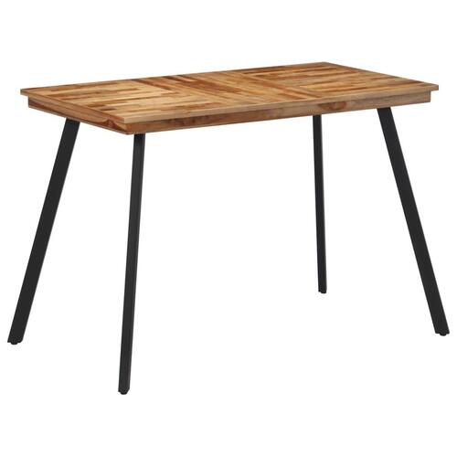 Spisebord 120x62x76 cm massivt teaktræ
