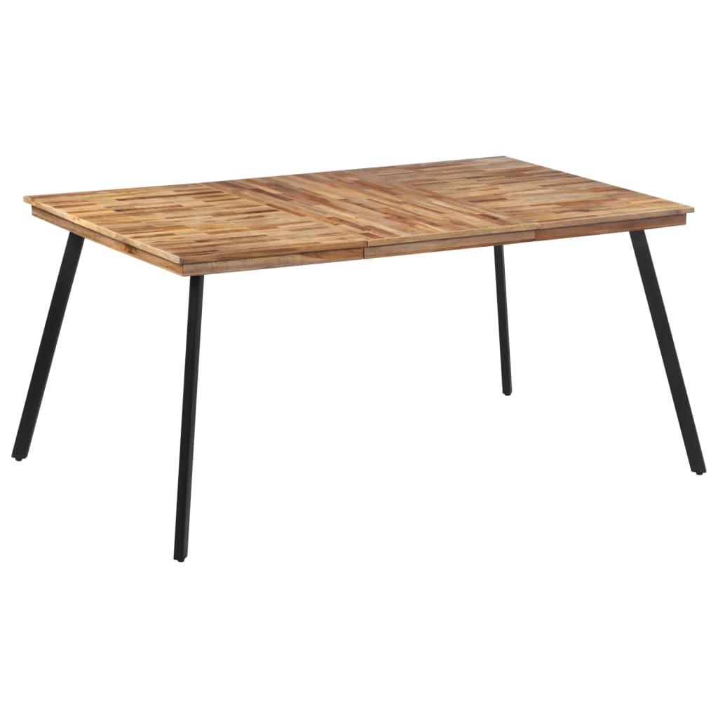 Spisebord 169x98 5x76 Cm Massivt Teaktræ