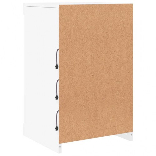 Skænk med LED-lys 41 × 37 × 67 cm - hvid opbevaringsskab