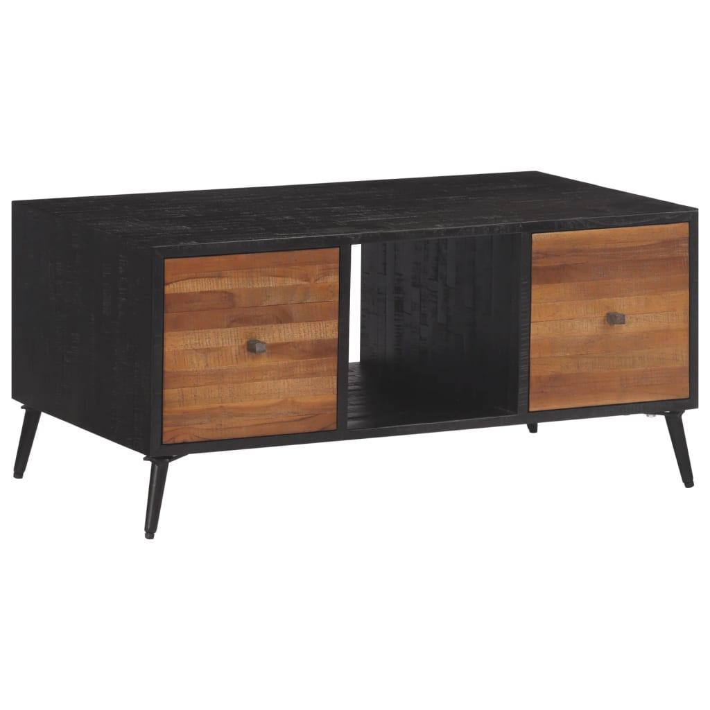 Sofabord 90x50x41 Cm Massivt Genbrugsteak
