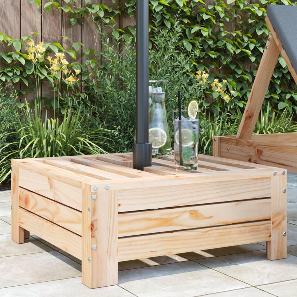 Skjuler til parasolfod massivt fyrretræ billede