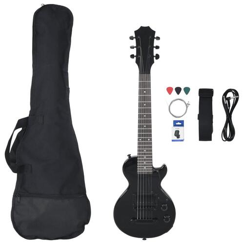 Elektrisk guitar til børn med taske 3/4 30" sort