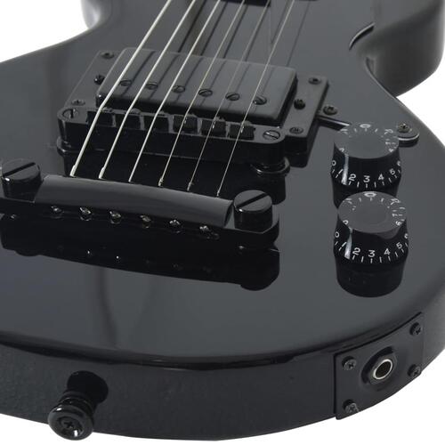 Elektrisk guitar til børn med taske 3/4 30" sort