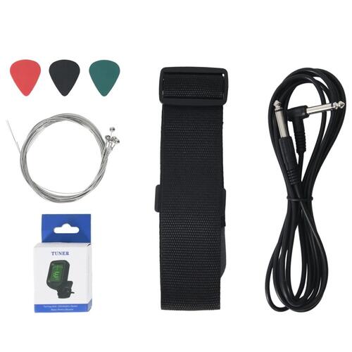 Elektrisk guitar til børn med taske 3/4 30" sort
