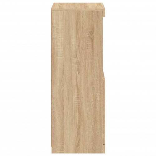 Skænk med LED-lys 41×37×100 cm - sonoma-eg