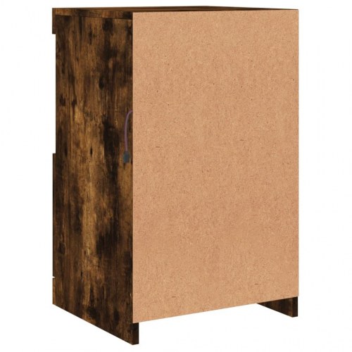 Skænk med LED-lys 41 × 37 × 67 cm - røget egetræsfarve