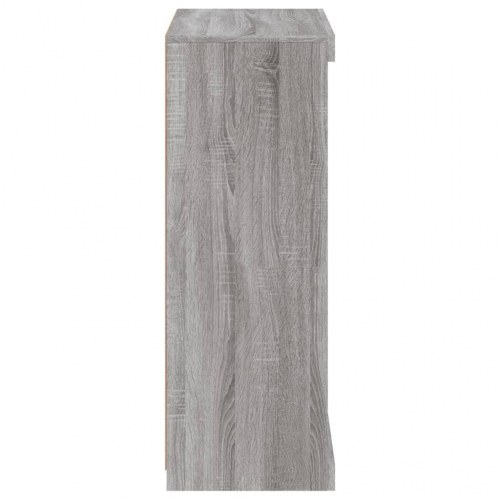 Skænk med LED-lys 60,5×37×100 cm - grå sonoma-eg