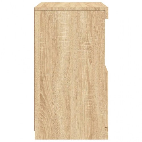 Skænk med LED-lys 41×37×67 cm - sonoma-eg