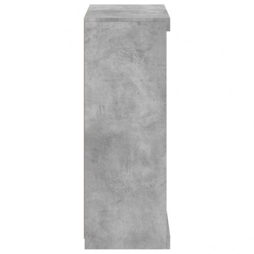 Skænk med LED-lys 60,5×37×100 cm - betongrå