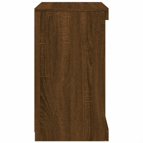 Skænk med LED-lys 41 × 37 × 67 cm - brun egetræsfarve