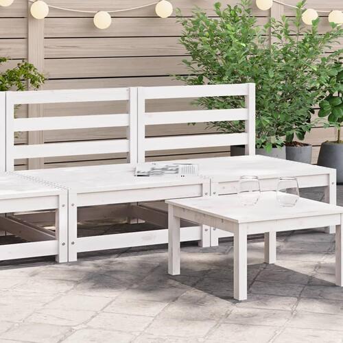 Sofamoduler 2 stk 70x70x67 cm uden armlæn fyr hvid