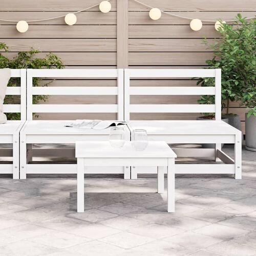 Sofamoduler 2 stk 70x70x67 cm uden armlæn fyr hvid