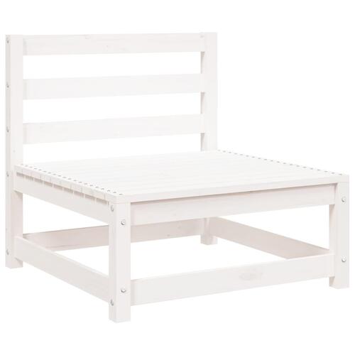 Sofamoduler 2 stk 70x70x67 cm uden armlæn fyr hvid