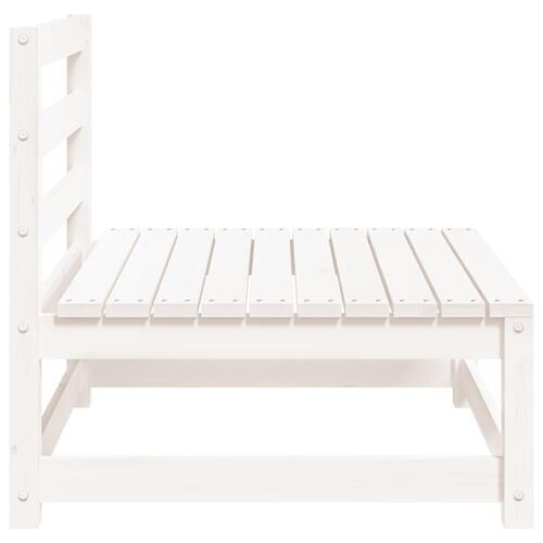 Sofamoduler 2 stk 70x70x67 cm uden armlæn fyr hvid