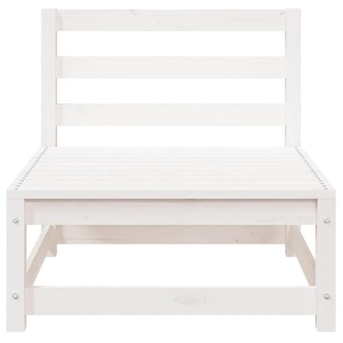 Sofamoduler 3 stk 70x70x67 cm uden armlæn fyr hvid