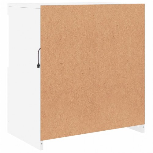 Skænk med LED-lys 60,5×37×67 cm - hvid