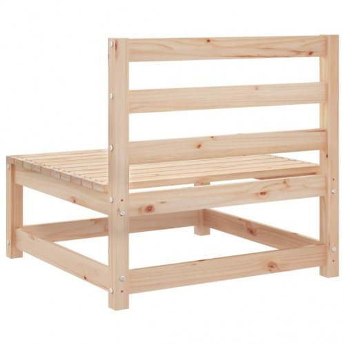 Sofamodul til havesofa 70×70×67 cm uden armlæn - massivt fyrretræ