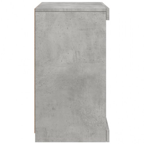 Skænk med LED-lys 41 × 37 × 67 cm - betongrå