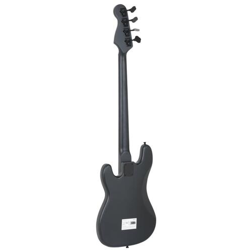 Elektrisk basguitar til begyndere inkl. taske 4/4 46" sort